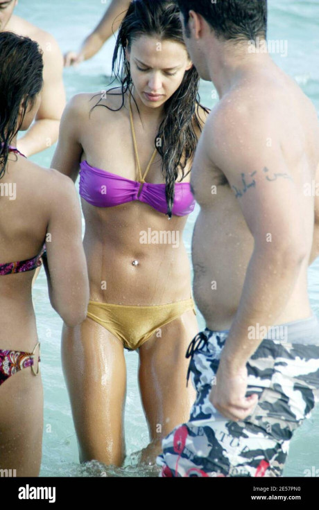 Jessica Alba Bikini High Resolution Stock Photography Images