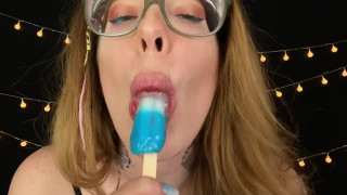 Karuna Satori ASMR NSFW Sloppy Popsicle Eating tape
