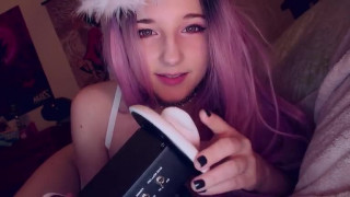 AftynRose ASMR cute Angel Licking movie

