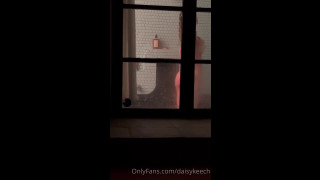 Daisy Keech Nude Voyeur Shower Nip Slip tape Leaked
